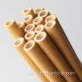 Recyclable biodegradable bamboo drink straw with laser logo